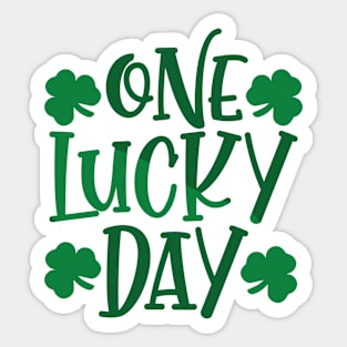 One Lucky Day Sticker